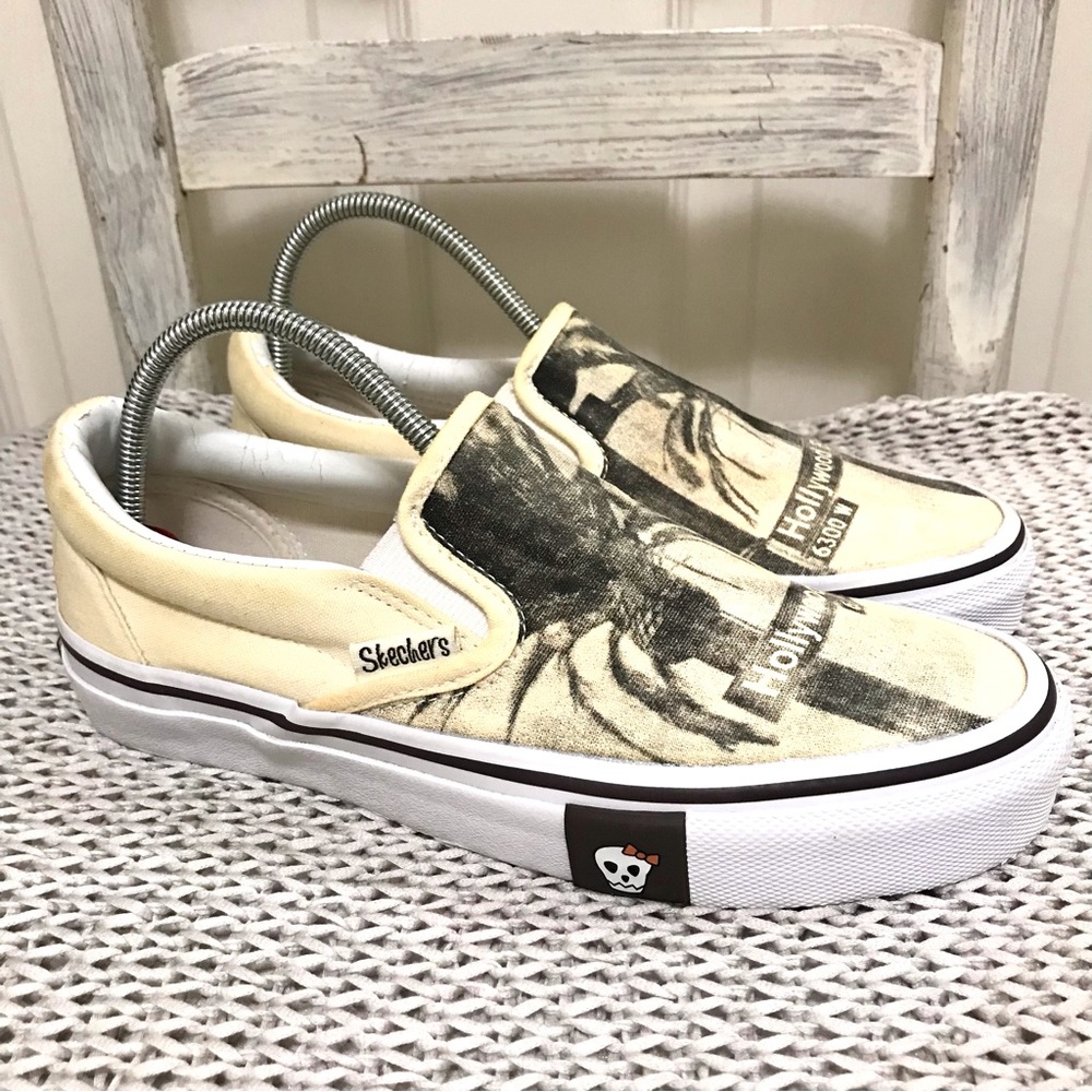 Skechers Cali Hollywood Blvd Canvas Slip-ons 6.5M